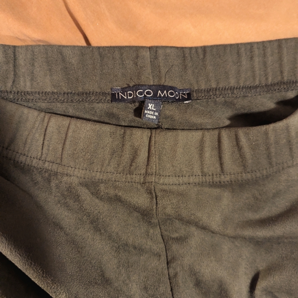 Indigo Moon Faux Suede Bellbottoms